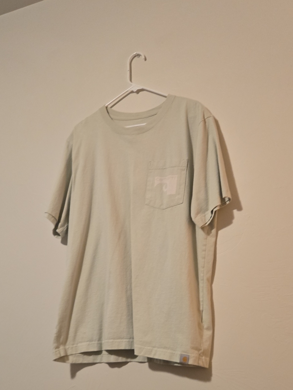 Carhartt Men’s Short-Sleeve Pocket Tee in Sage Green